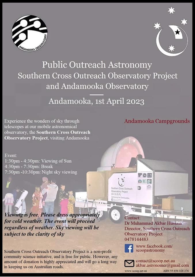 Southern Cross Outback Observatories Project (SCOOP) - Andamooka ...